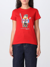 Polo Ralph Lauren Logo-print Detail T-shirt In Red
