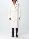 Ugg Gertrude Faux-shearling Coat In White