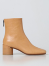 Mm6 Maison Margiela Flat Ankle Boots  Women In Leather