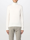 Roberto Collina Man Turtleneck Ivory Size 44 Merino Wool In Ecru