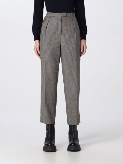 Apc A.p.c. High Waist Cropped Trousers In Multicolor