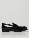 Alexander Wang Black Carter Logo Penny Loafers In Black