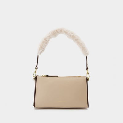 Manu Atelier Mini Prism Bag In Beige