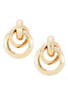 KENNETH JAY LANE WOMEN'S LOVE KNOT 18K GOLD-PLATED EARRINGS