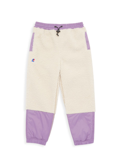 K-way Little Kid's & Kid's Kael Orsetto Sherpa Sweats In Violet Lavender