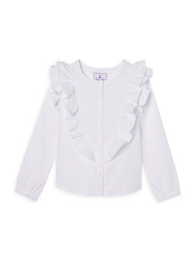 Classic Prep Kids' Little Girl's & Girl's Gemma Oxford Top In Bright White