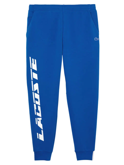 Lacoste Slim-fit Logo Joggers In Blue
