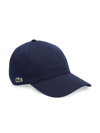 Lacoste Unisex Contrast Strap Cotton Cap - One Size In Navy