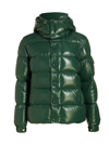 Moncler Maya 70 Short Down Jacket In Forest Green