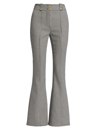 Derek Lam 10 Crosby Holland Utility Flared Pants In Ivory Black