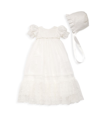 MACIS DESIGN BABY GIRL'S BEADED FLORAL LACE DRESS