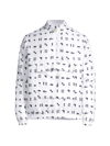 Lacoste Tennis Reversible Anorak Jacket In Navy White