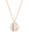 BIRKS WOMEN'S DARE TO DREAM 18K ROSE GOLD, MOTHER-OF-PEARL, & 0.43 TCW DIAMOND PENDANT NECKLACE