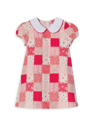 Classic Prep Kids' Baby Girl's, Little Girl's & Girl's Paige Love Patchwork Dress In Love Patchwork Crimson