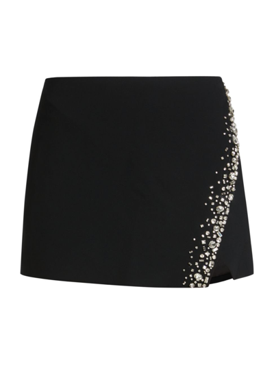 A.l.c Rylan Crystal-embellished Miniskirt In Black