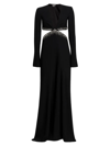 A.l.c Trina Embellished Cut-out Gown In Black