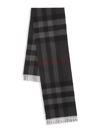 BURBERRY MEN'S CASHMERE MEGA CHECK SCARF