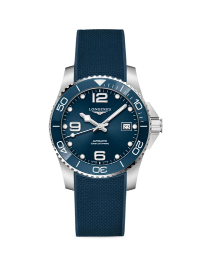 Longines Hydroconquest 39mm Stainless Steel Automatic Watch In Blue