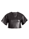 AS BY DF WOMEN'S BECK UPCYCLED LEATHER TEE