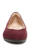 Naturalizer Vivienne Ballet Flat In Cabernet Sauvignon Fabric