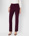 Ann Taylor The Straight Pant - Curvy Fit In Plum Rose