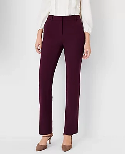 Ann Taylor The Straight Pant - Curvy Fit In Plum Rose