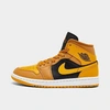 Nike Women's Air Jordan Retro 1 Mid Casual Shoes In Chutney/black/white/taxi