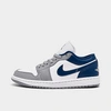 Nike Jordan Women's Air Retro 1 Low Casual Shoes In Stealth White/french Blue