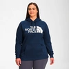The North Face Inc Women's Half Dome Pullover Hoodie (plus Size) In Summit Navy/tnf White