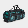 The North Face Inc Base Camp Medium Duffel Bag Nylon In Wasabi Ice Dye Print/tnf Black