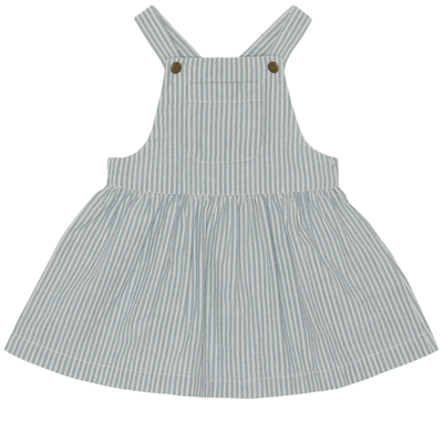 Flöss Kids' Ollie Spencer Dress Stone Stripe In Grey