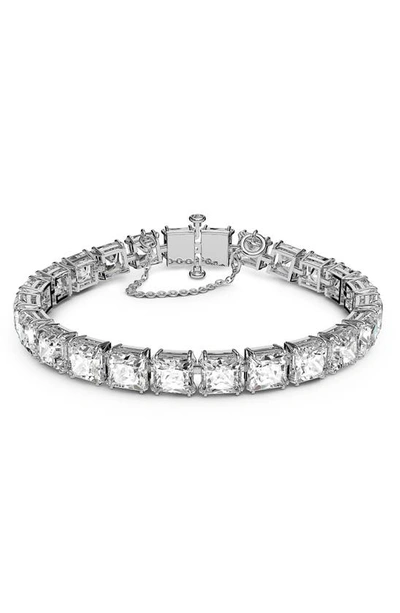 Swarovski Matrix  Tennis Bracelet In Metallic