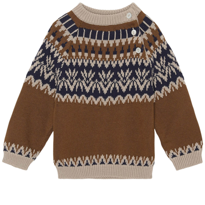 Flöss Skye Knit Sweater Walnut In Brown