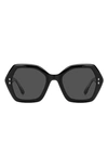 Isabel Marant 53mm Geometric Sunglasses In Black