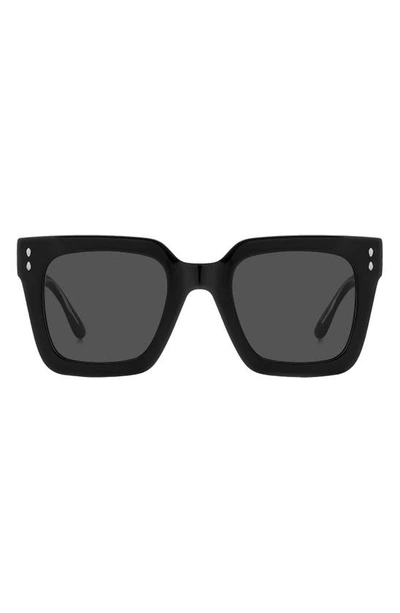 Isabel Marant 51mm Square Sunglasses In 0807 Black