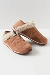 Teva Women's Reember Plushed Faux-fur Collared Slippers Women's Shoes In Burro