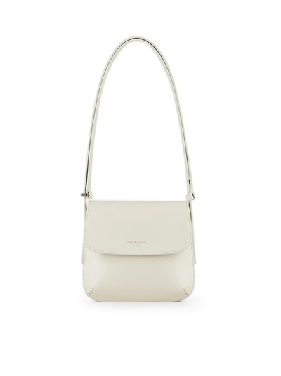Giorgio Armani Official Store Small Palmellato-leather La Prima Bag In White