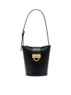 Ferragamo Trifolio Bucket Bag In Black