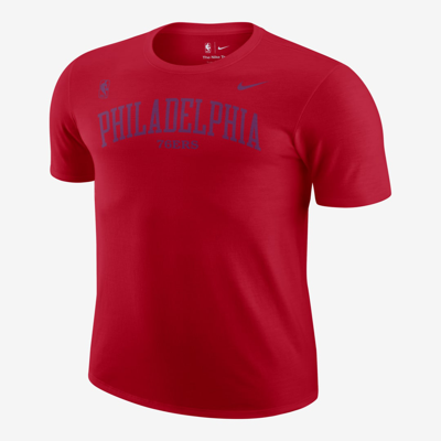 Nike Philadelphia 76ers Courtside Max90  Men's Nba T-shirt In Red