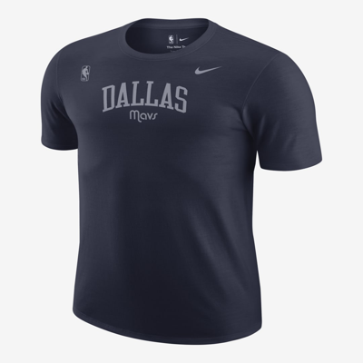 Nike Dallas Mavericks Courtside Max90  Men's Nba T-shirt In Blue