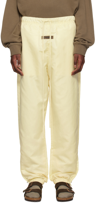 Essentials Yellow Nylon Lounge Pants In Canary