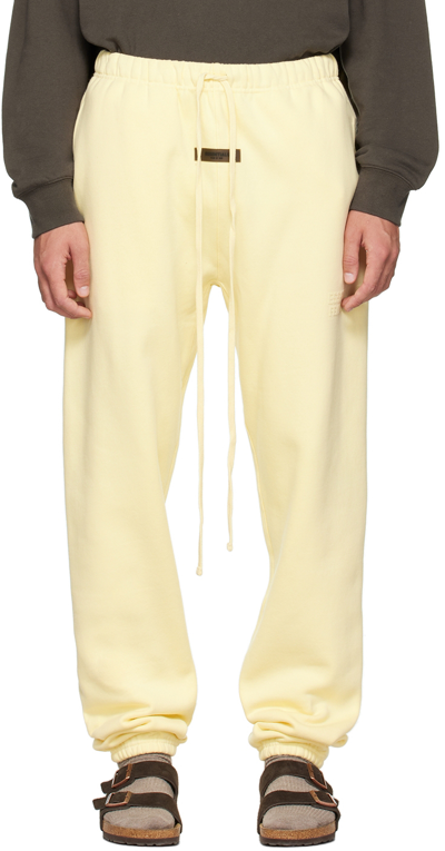 Essentials Yellow Drawstring Lounge Pants In Canary