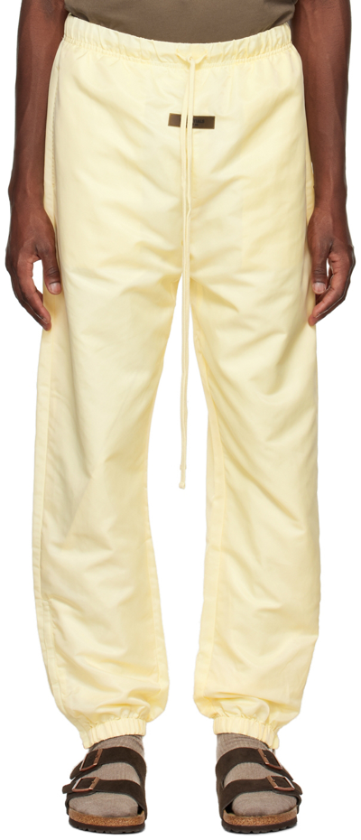 Essentials Yellow Nylon Lounge Trousers In Canary
