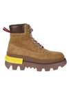 Moncler Mon Corp Boots In Brown