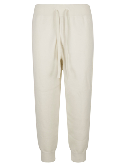 Burberry Laced Track Trousers In Natural White