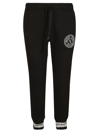VERSACE JEANS COUTURE V EMBLEM EMBROIDERED TRACK PANTS