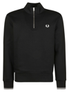 FRED PERRY HALF ZIP SWEATSHIRT