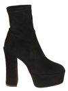 Stuart Weitzman 150mm Block-heel Platform Boots In Black