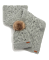 Barbour Penshaw Beanie And Scarf Set In Grey