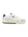 Palm Angels University Logo-print Low-top Leather Trainers In White Black